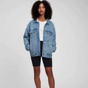 Oversized denim jacket